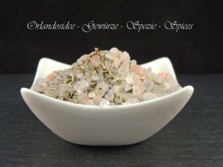 Diamants de sel aux herbes sauvages